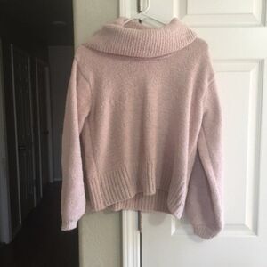 Women's Jessica Simpson Plush Turtleneck Sweater--Pink--Size S 